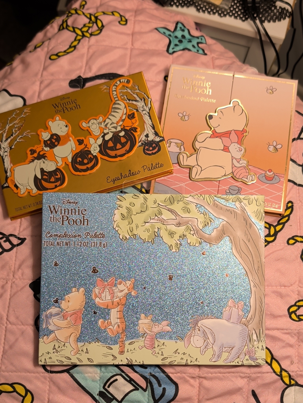 Disney Winnie The Pooh Eyeshadows Palettes Highlighter Bronzer Blush Bundle